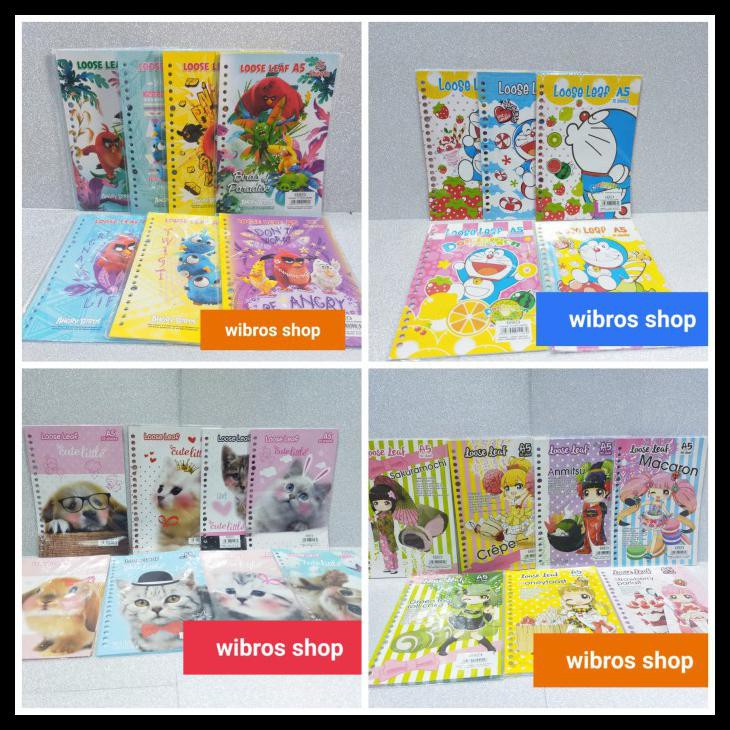

Loose Leaf Karakter A5 / Isi Binder - Doraemon