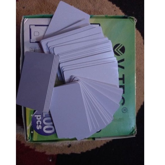 

Blank ID Card/ Kartu PVC Polos isi 100 pcs