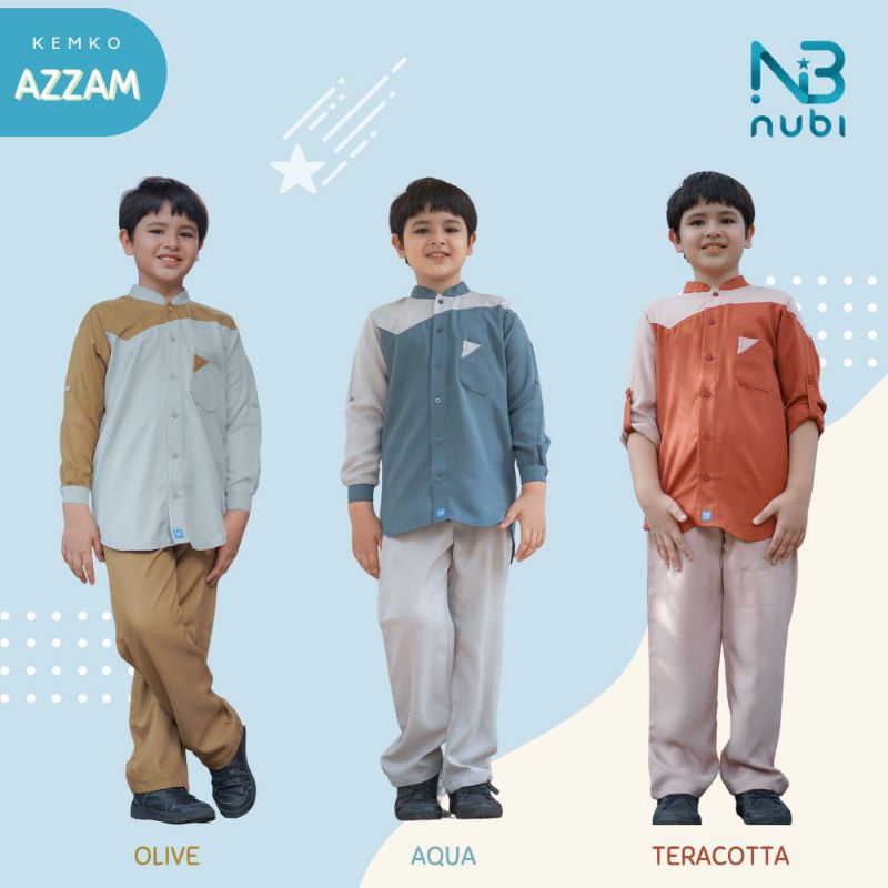 NUBI AZZAM / SETELAN KOKO ANAK / KOKO NUBI ANAK / NUBI ANAK
