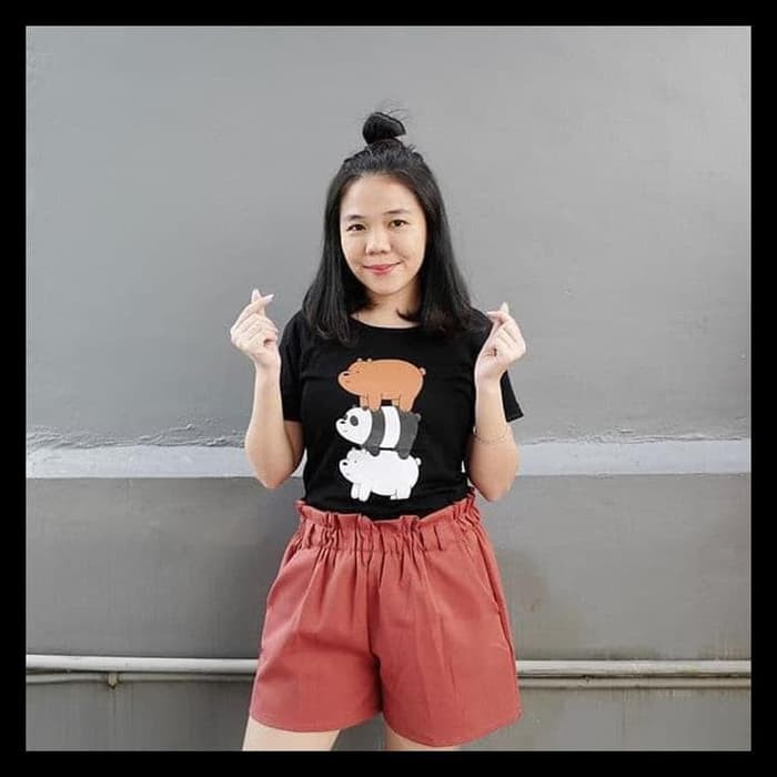 KAOS COMBED 30S BAJU TSHIRT WE BARE BEAR BERTINGKAT