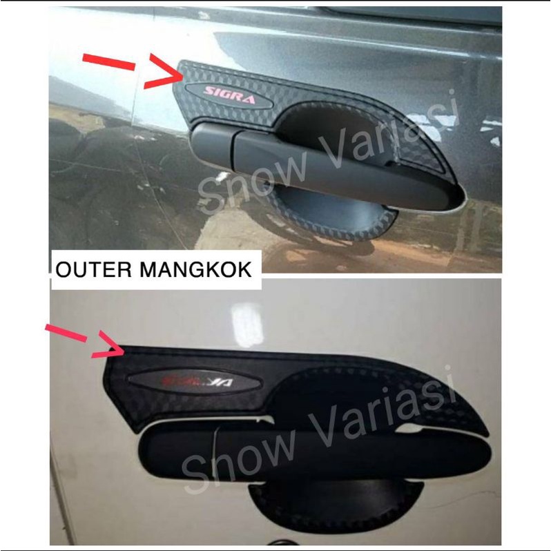 Outer Cover Mangkok Calya Sigra 2016 2018 2021 Carbontivo Carbon Doff