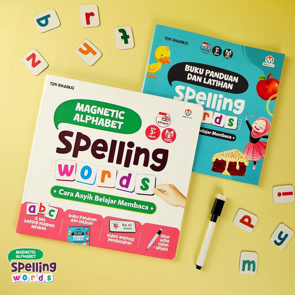 

Edukasi Anak Magnetic Alphabet Spelling Words dari Ziyad, Solo