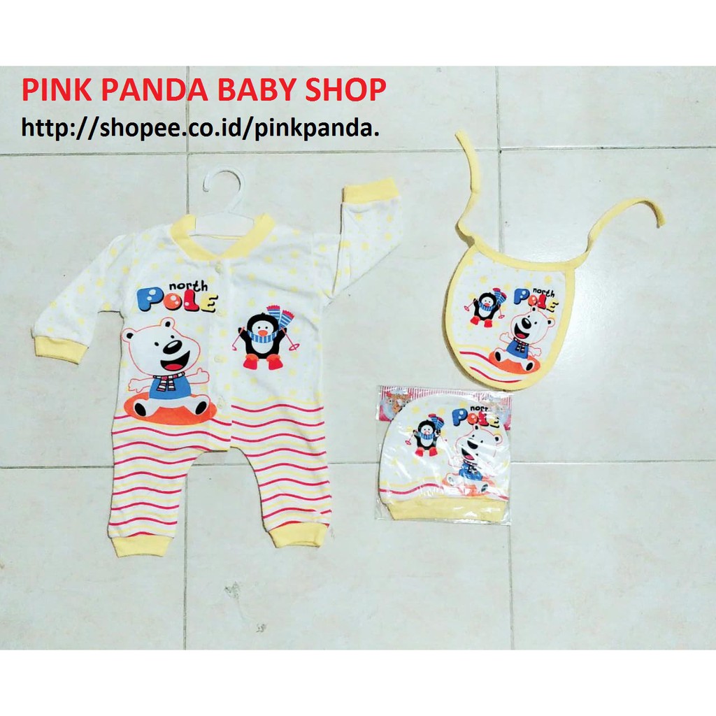 Set Hanger Baju Kodok, Panjang Jumper Tutup Kaki Sleepsuit Set Topi Slabber Motif Harga Grosir DK