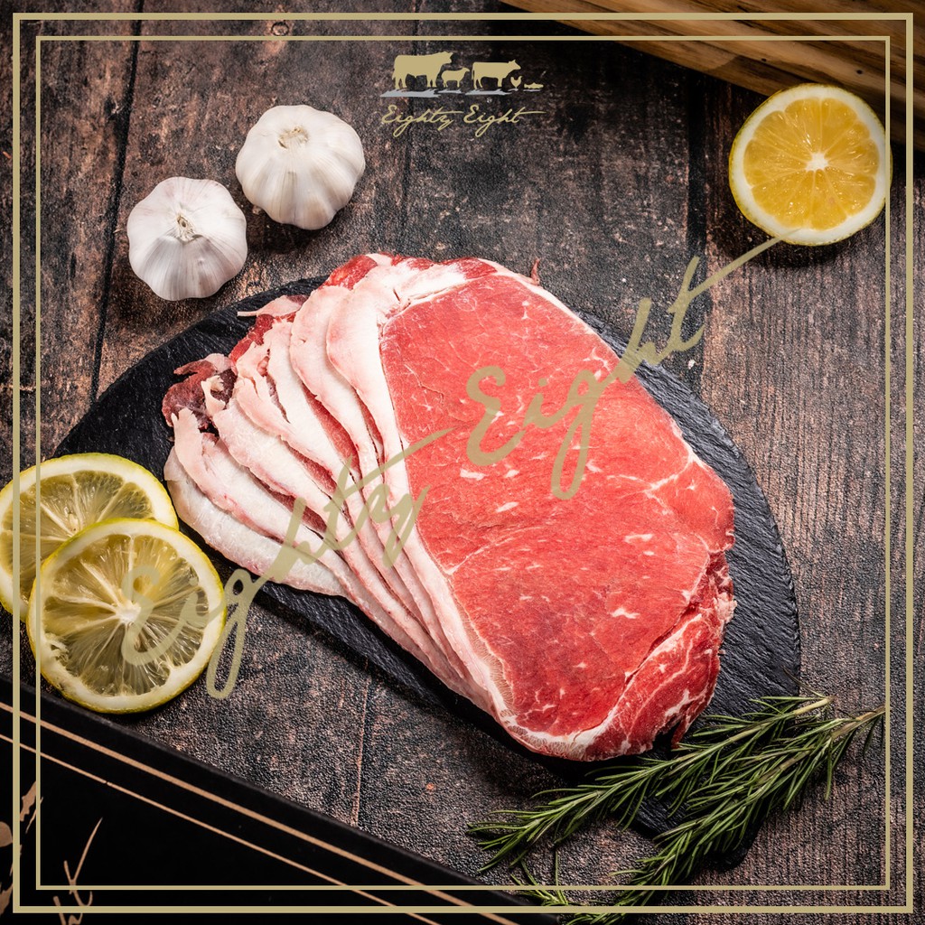 

DAGING SAPI / BEEF SLICE / STRIPLOIN AUSTRALIA PRIME SLICE / HAS LUAR (500 GRAM)