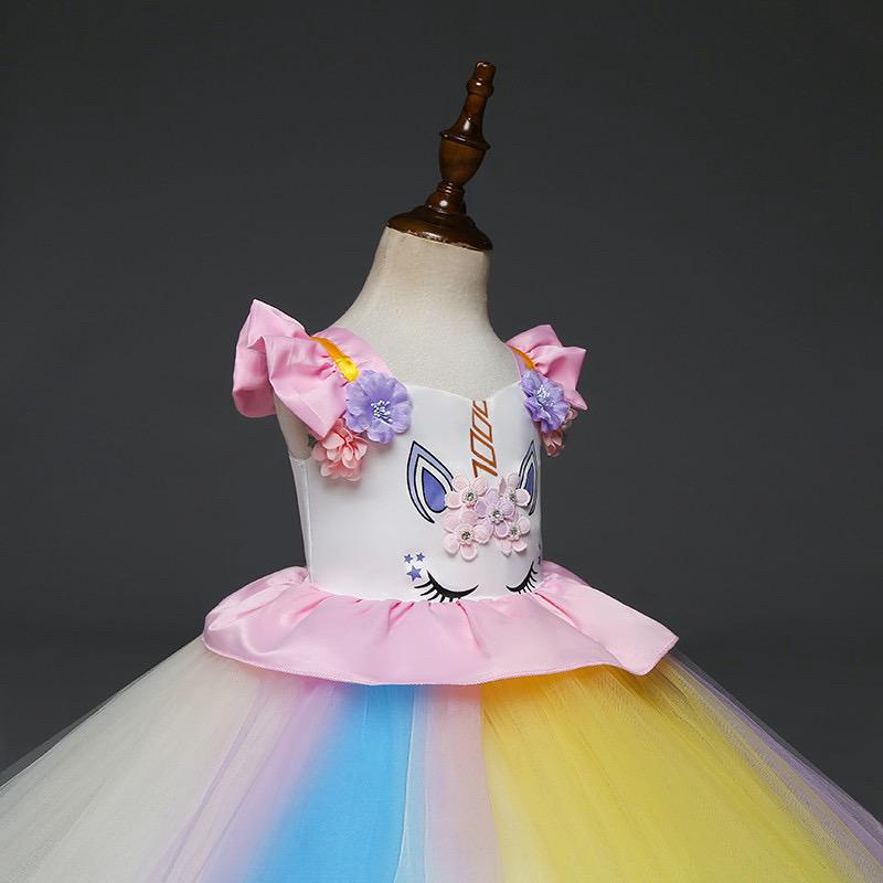 Baju kostum dress princess unicorn dress anak ulang tahun anak perempuan