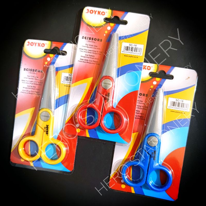 

Gunting untuk belajar anak scissors for kids use joyko SC-18