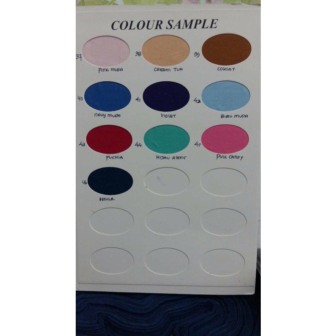 kain katun meteran polos