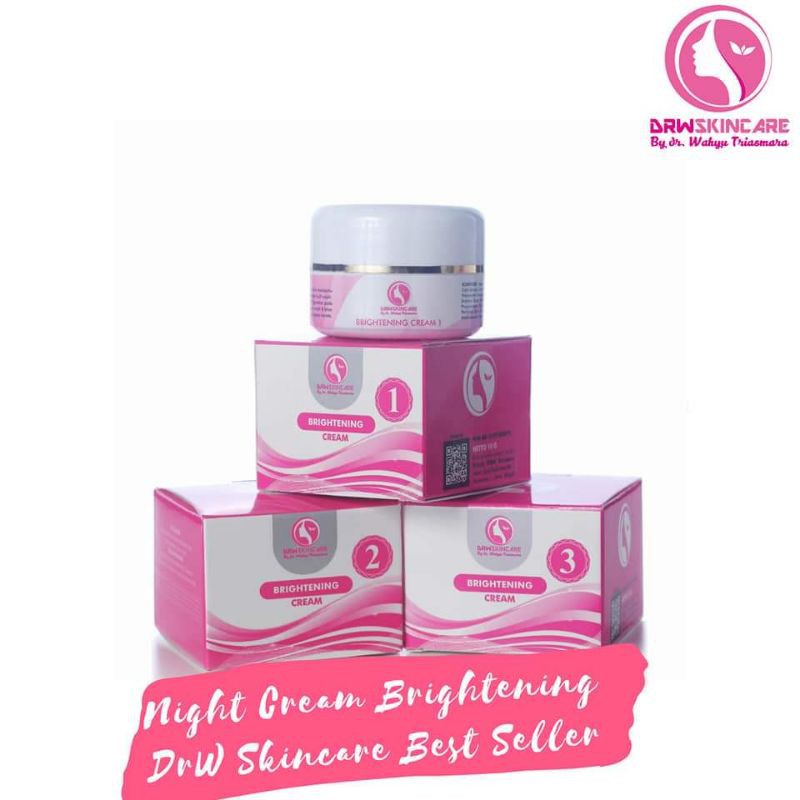 KRIM MALAM 123 BRIGHTENING DRW SKINCARE 100% ORIGINAL BPOM / NIGHT CREAM DRW SKINCARE ORIGINAL BPOM