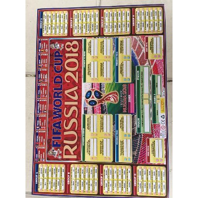 Promo POSTER JADWAL PIALA DUNIA RUSSIA 2018 WORLD CUP Berkualitas