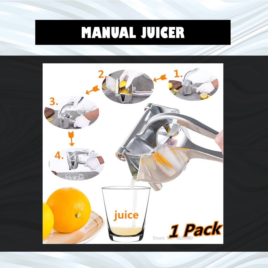 Alat Perasan Manual Sari Buah Juicer Juice Hand Pressure Pres Pemeras Peras Jeruk Praktis Besar Stainless Steel HP2