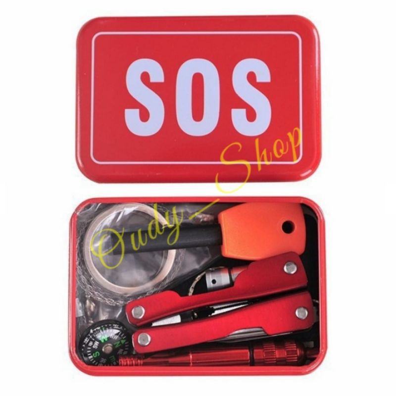 SOS Survival Kit Pendaki Gunung Emergency Tools