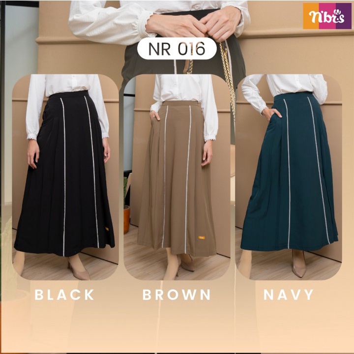 ROK NIBRAS NR 016 / ROK NIBRAS ORIGINAL / ROK NIBRAS TERBARU / BAWAHAN MUSLIM WANITA / BAJU MUSLIM W