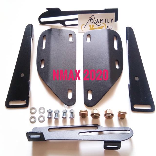 Breket Serpo/ Windshield Nmax New 2020 + Baut Anti Jebol For Motor Yamaha All Nmax New 2020