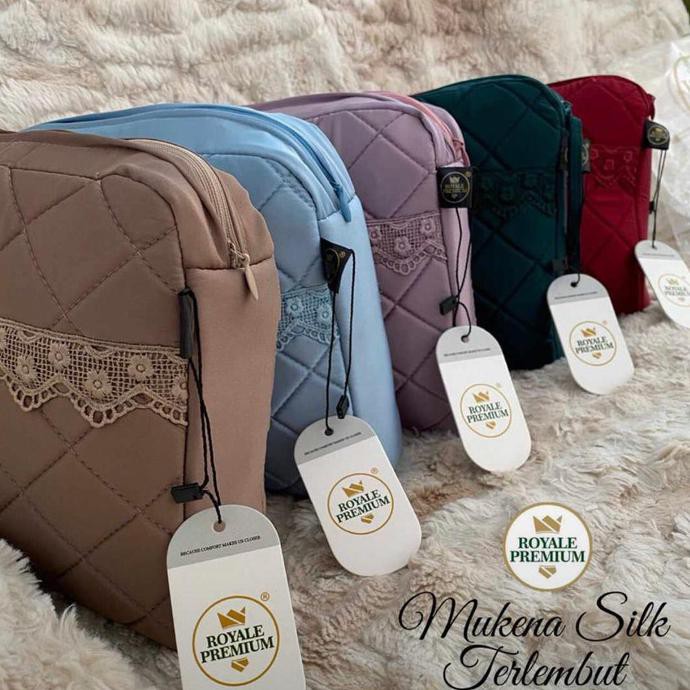 Mukena Silk Royale Premium - skyblue