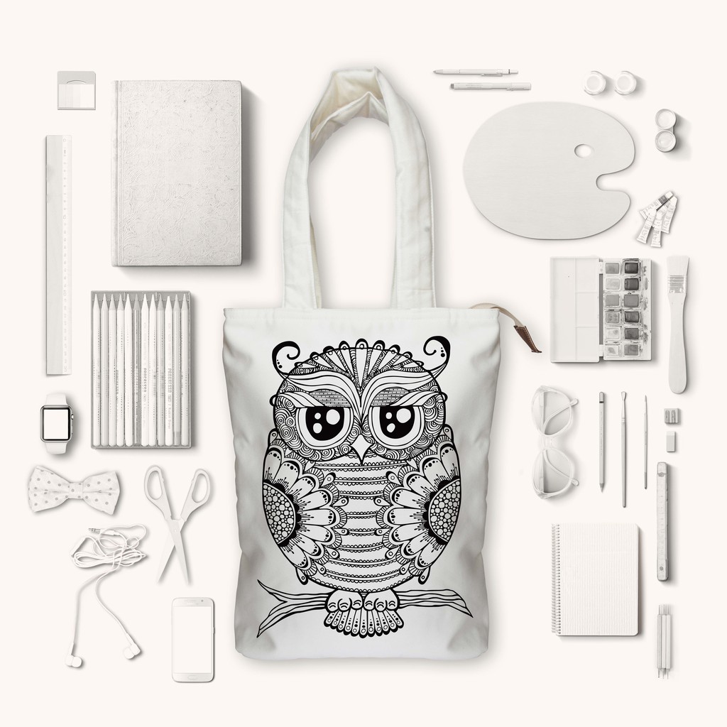 Tote Bag Kanvas Owl