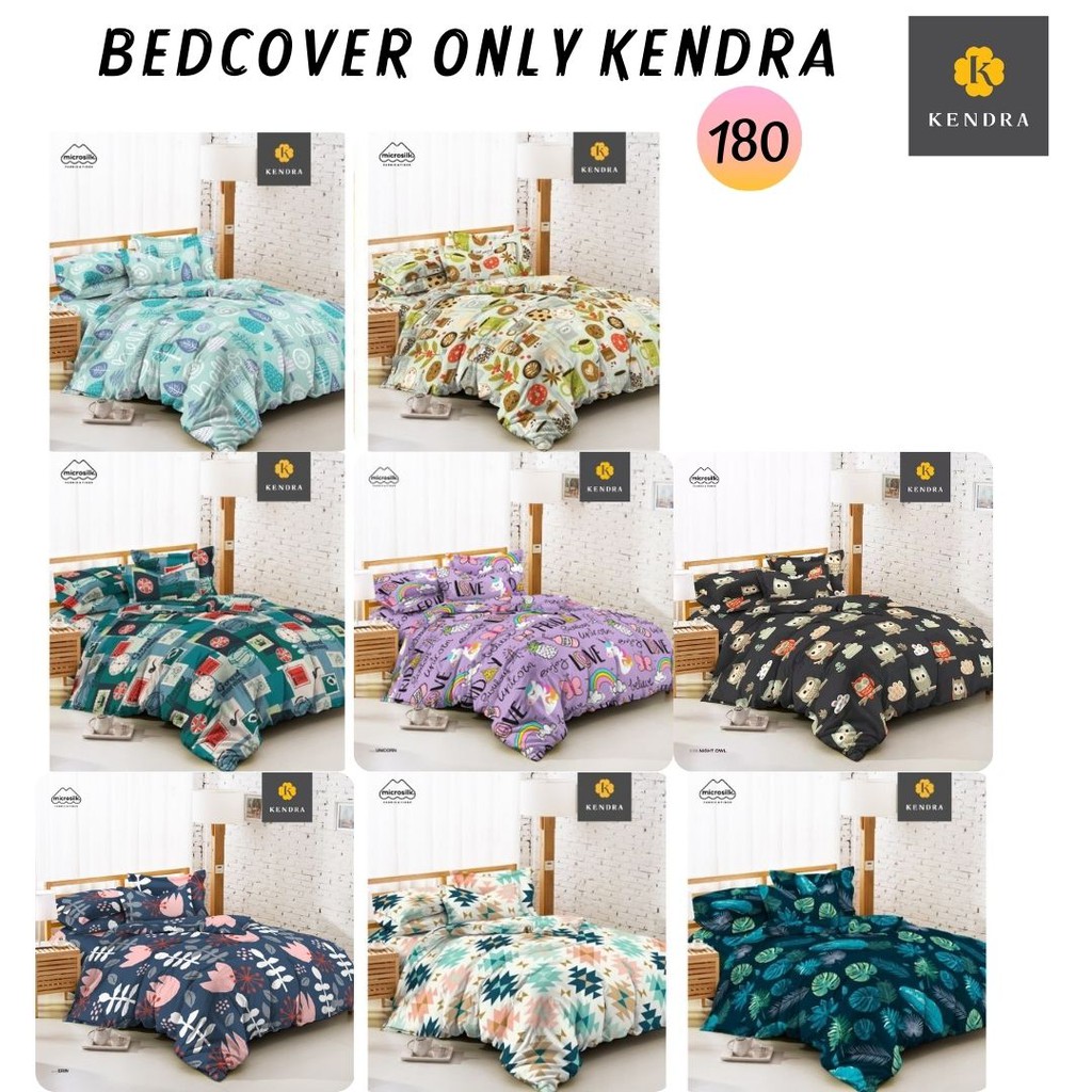 RC Kendra Bedcover Minimalis Bedcover Only Tanpa Sprei ukuran KING 180x200 New Motif