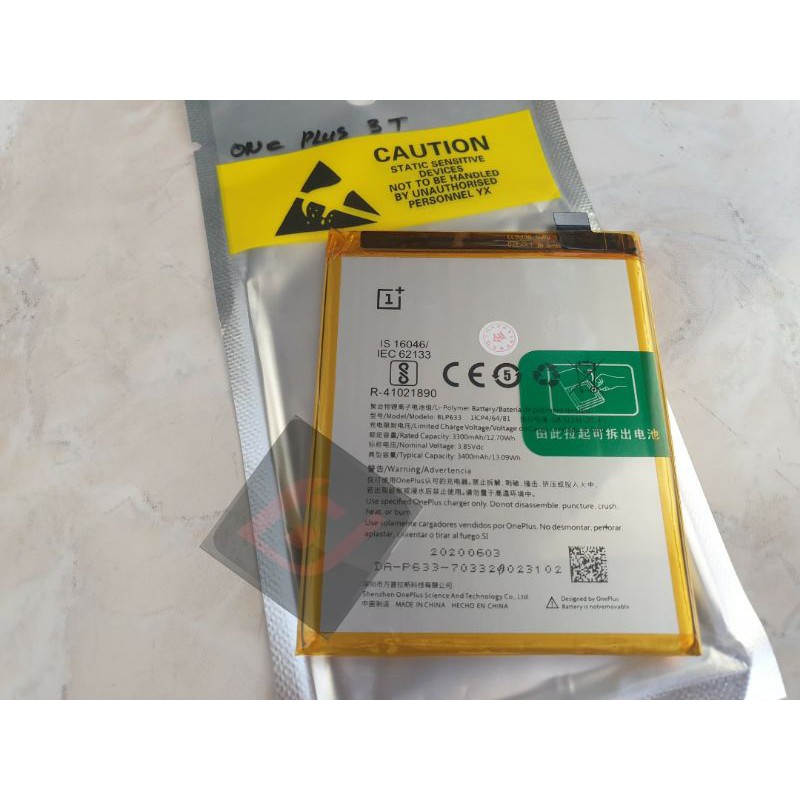 Baterai batere battery Oneplus 3t BLP633 original