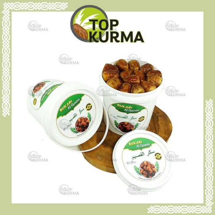 

Kurma Sukari Al Qossim 850gr Premium Kemasan Ember