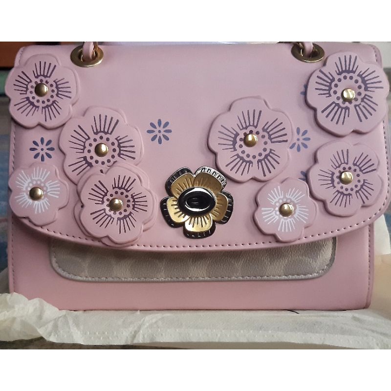 tas coach parker pink