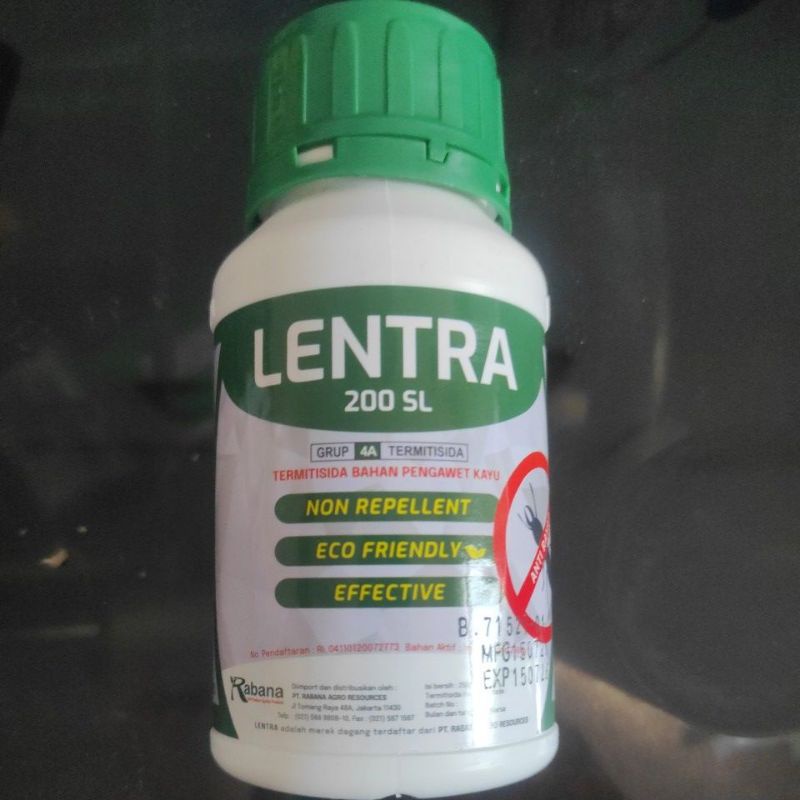 LENTRA 200SL 250ML OBAT RAYAP ANTI RAYAP PEMBASMI RAYAP KAYU DAN TANAH TUNTAS 250 ML TERMITISIDA IMI