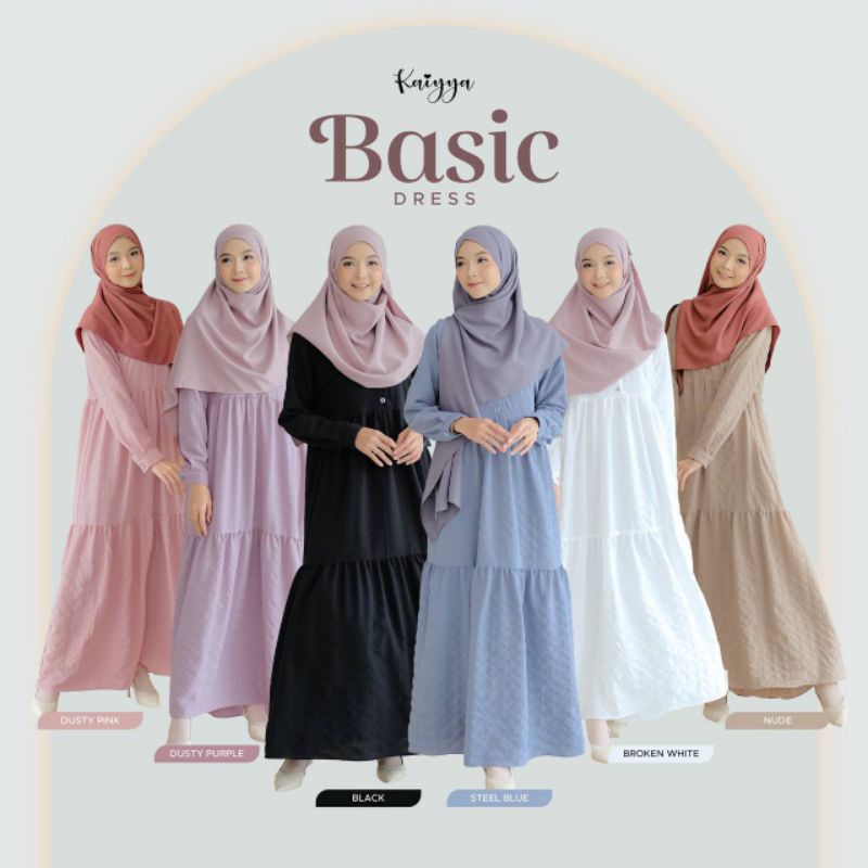 GAMIS POLOS SYARI CANTIK | BASIC DRESS BY KAIYYA