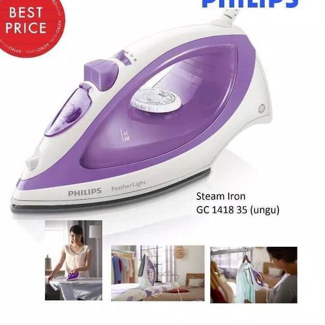 PHILIPS GC 1418 SETRIKA UAP STEAM IRON 400 WATT