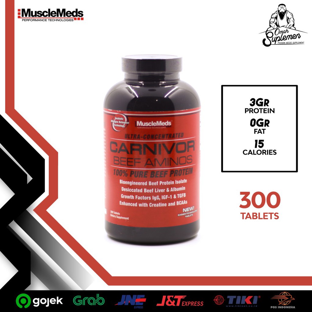 Musclemeds Carnivor Beef Amino 300 tabs carnivor amino beef 300tabs