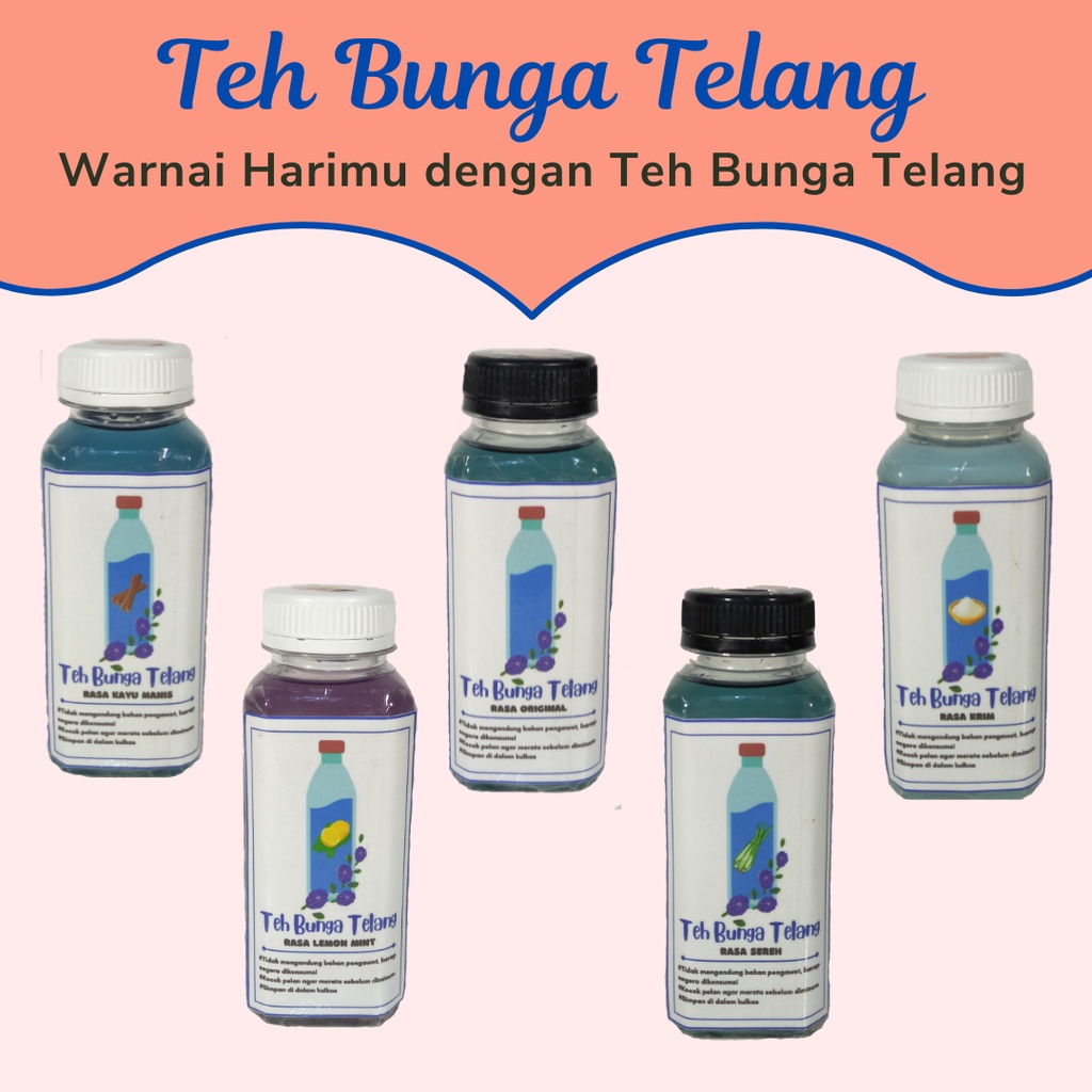 

Teh Bunga Telang - Butterfly Pea Flower Tea Siap Minum (Ready To Drink)