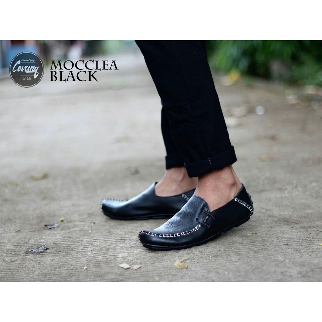 Promo Dr.Kevin Men Casual Shoes Slip On 13279 sepatu kulit semi formal kasual santai hitam coklat