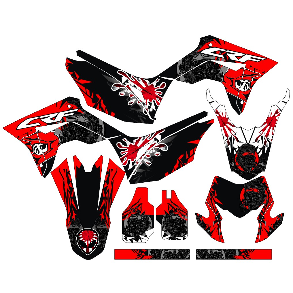 Sticker DECAL CRF 150 L Bisa Custom Stiker Honda CRF 150 L  (26)