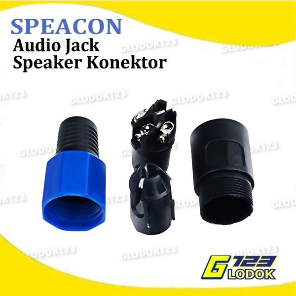 Jack Soket Konektor Audio Speakon Spicon Spikon Speaker Male Female