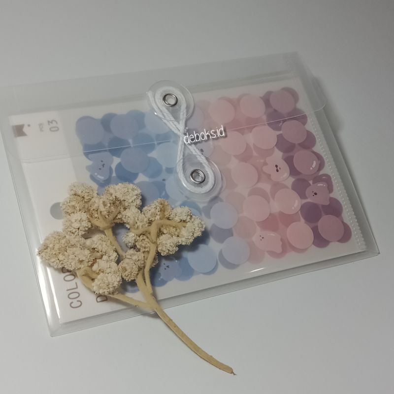 

Pouch PP Serbaguna Transparan Journal Sticker Bag Stationery