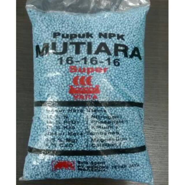 Pupuk NPK Mutiara 1kg 16 16 16