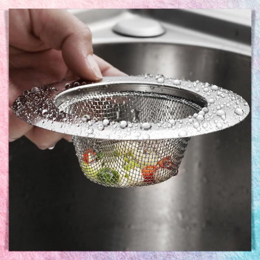Saringan Wastafel Cuci Piring Stainless Jala Saringan Afur Bak Cuci Gelas Sink Strainer Filter Air