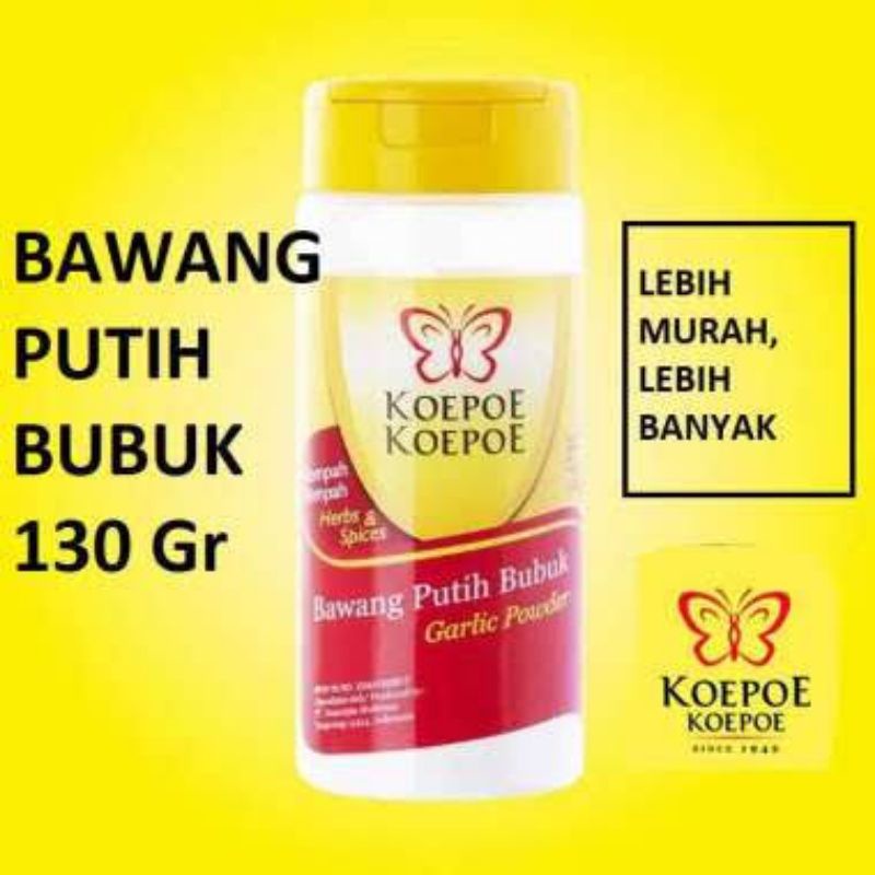 Koepoe Koepoe Bawang Putih Bubuk 130gr kupu-kupu