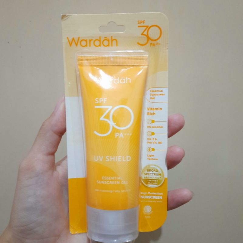 Wardah UV Shield Essential Sunscreen Gel SPF 30 PA +++ 40 ml/Sunscreen Wardah