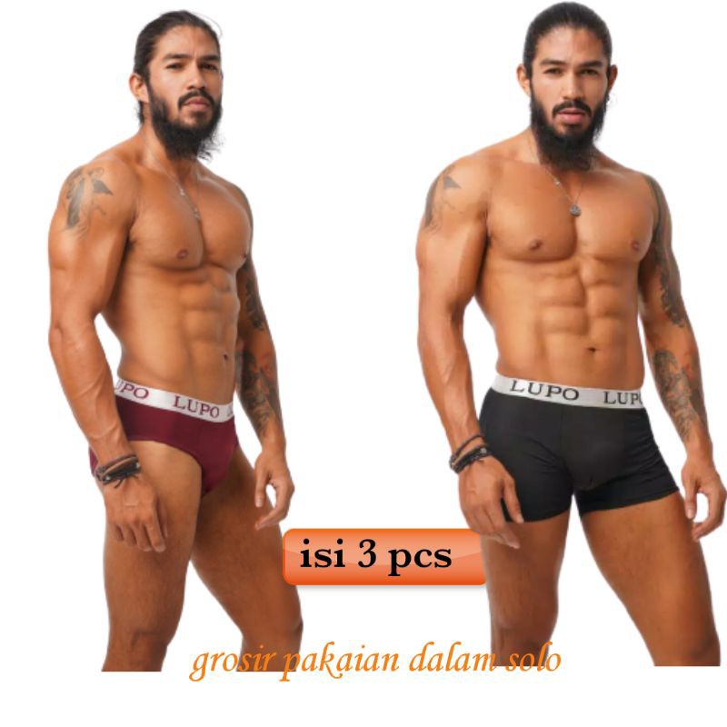 CD LUPO BRIEF BOXER CELANA DALAM PRIA BOXER LUPO