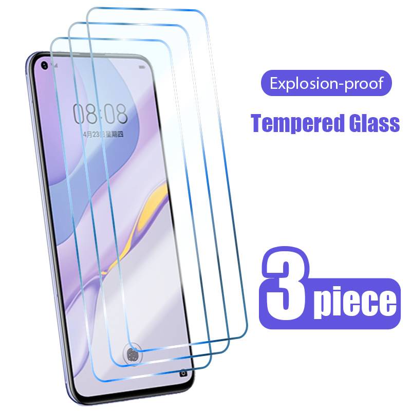 3PCS Protective Glass for Huawei P30 Lite P50 Pro Glass Screen Protector for Huawei P20 P40 Lite Pro P10 P8 P9 Lite 2017 Glass