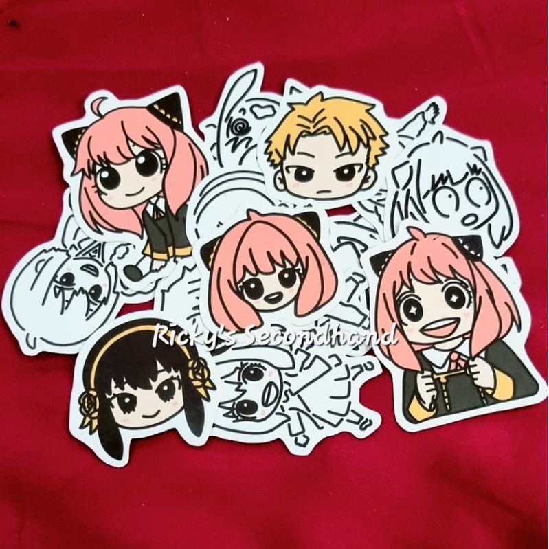 

Spy x Family Stickers Set by Ricky's Secondhand - Stiker Waterproof Anti Air Stiker SpyxFamily Chromo Sticker Anya Loid Yor Briar Forger Anime