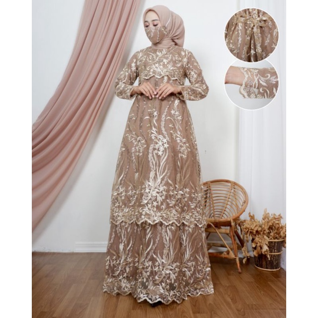 M.C>[COD] Realpict GAMIS RATU TINGKAT MALAYU - KEBAYA GAMIS MODERN - Gamis pesta cantik - fashion mu