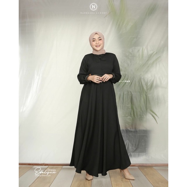 EDELYNE DRESS NADHEERA LUXURY GAMIS SIMPEL POLOS