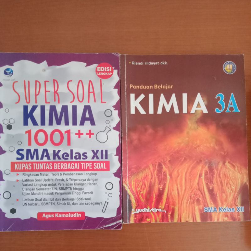 

Super Soal Kimia 1001+ dan Panduan Belajar Kimia 3A