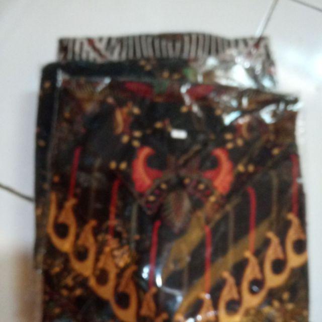 Nailo Batik Hrb026 Kenongo Kemeja Tosca Pendek Pekalongan Padi M L Xl Sogan Tulis Halus Kemeja Batik