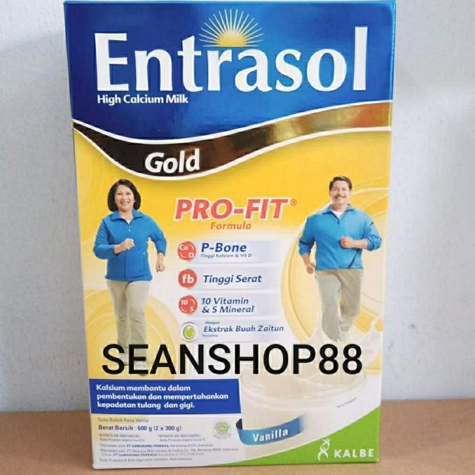 

(BISA COD) susu entrasol gold 600 gr vanilla PROMO Kode 892
