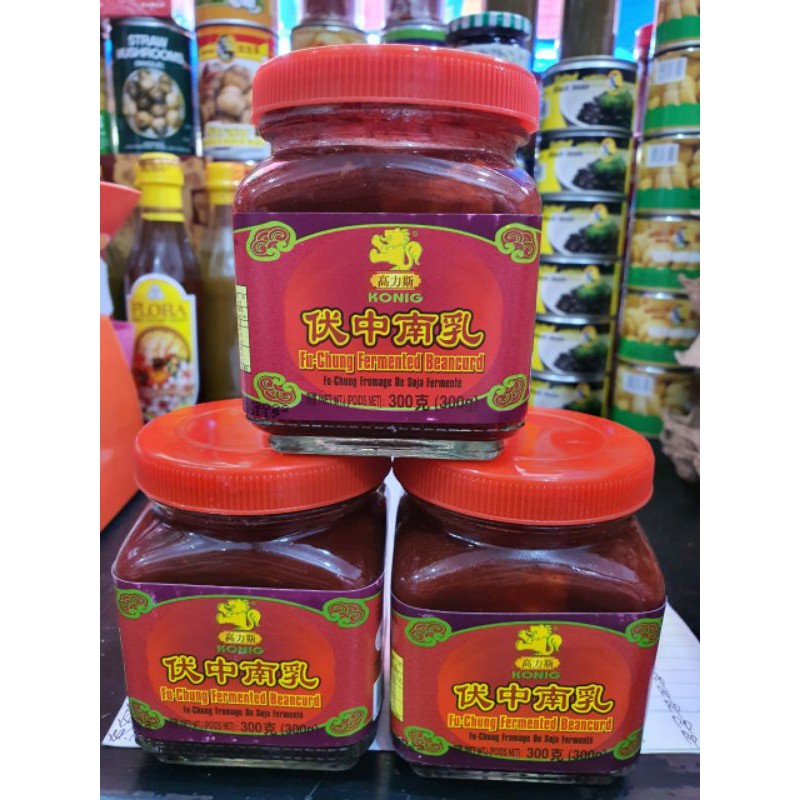 

Konig Fu Chung Fermented Bead Curd Tauju Merah Vegetarian