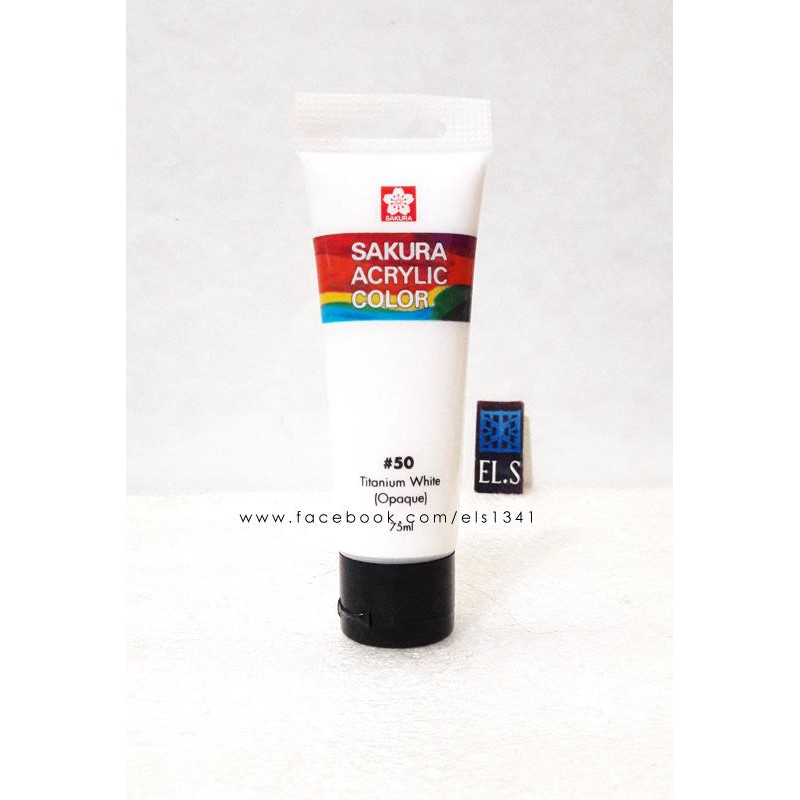 

Sakura Acrylic Paint Titanium White ( Cat Acrylic )