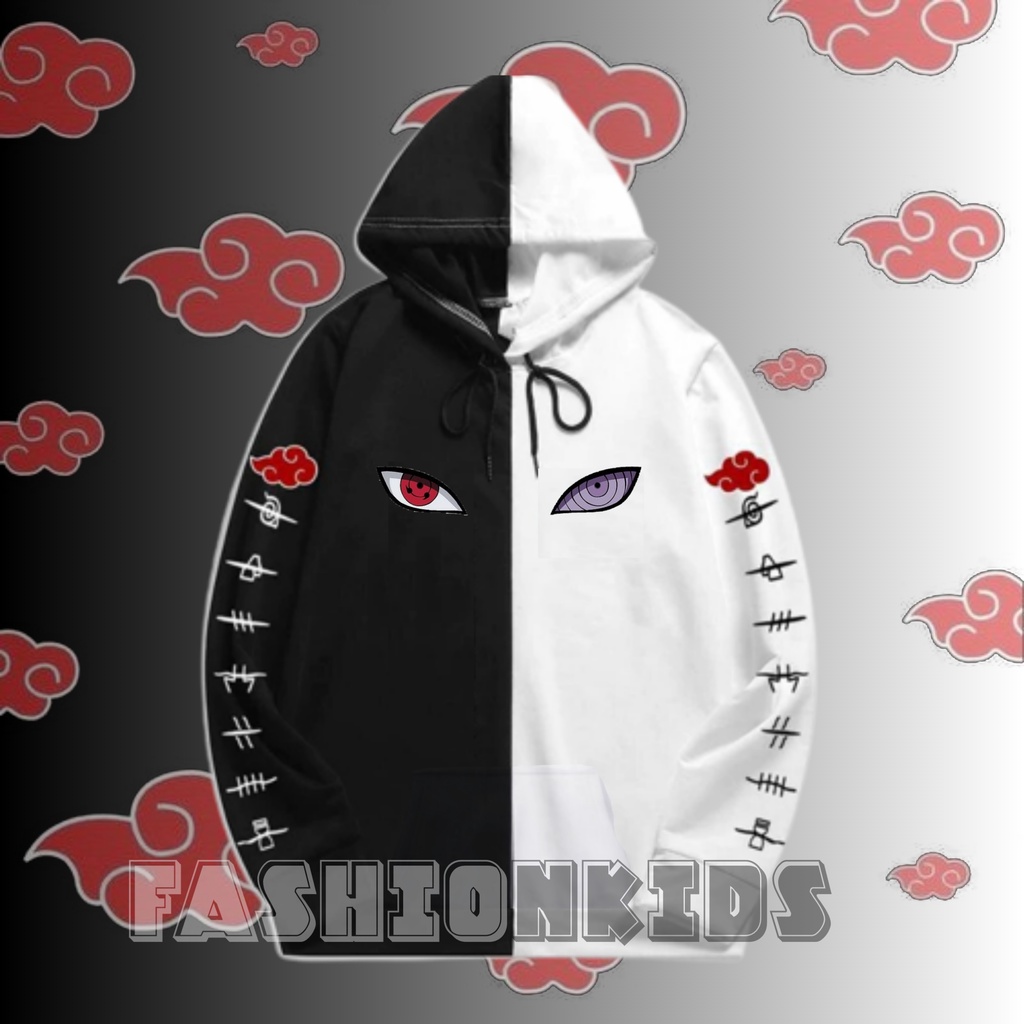 Hoodie Anak Akatsuki Mata Rinnegan / jaket sweater anak laki laki SASUKE X AKATSUKI