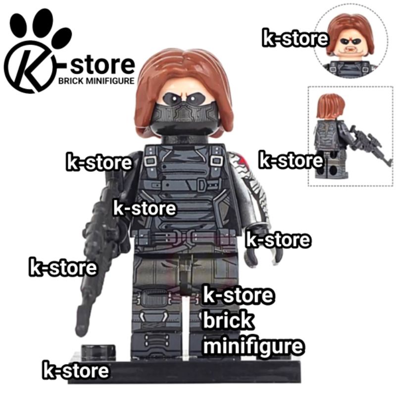 lego the falcon and the winter soldier tfatws bucky barnes minifigure