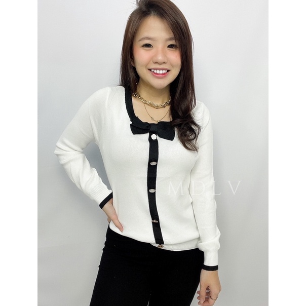 MDLV ~ 1037# Vallea Knitted Top Atasan Blouse Rajut Fashion Import