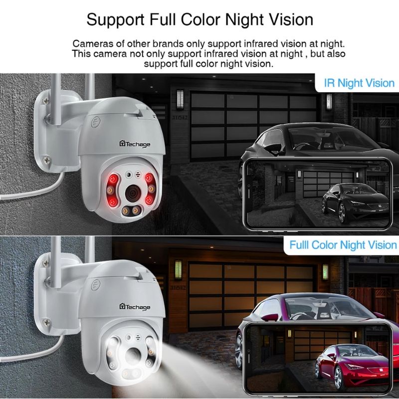 IP Camera CCTV Outdoor 8MP Full HD ICSee PTZ PAN Infrared ONVIF ColorVu Malam Berwarna